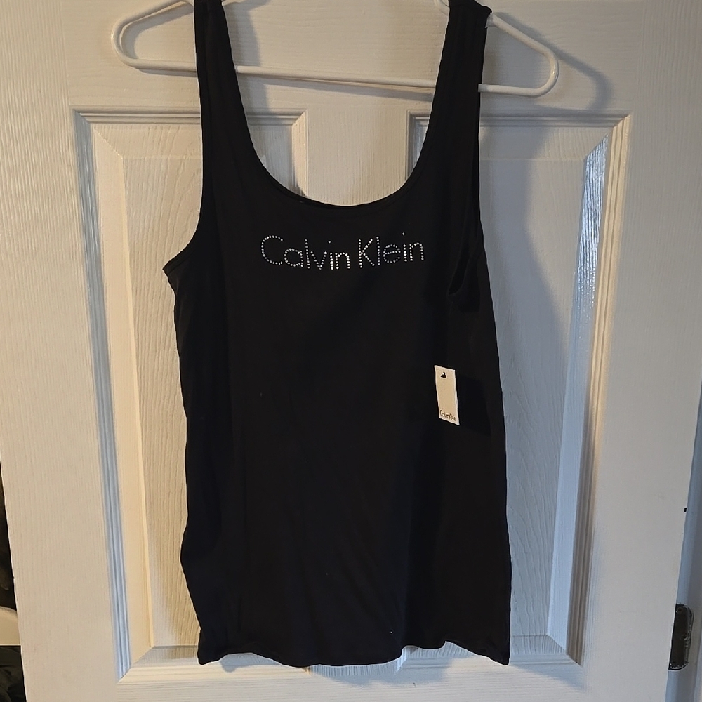 Calvin Klein Black Fitted Tank Top